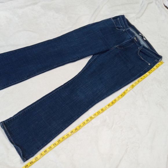 Levi's Classic Bootcut Curvy Fit Dark Denim Jeans size 12S - Picture 5 of 8